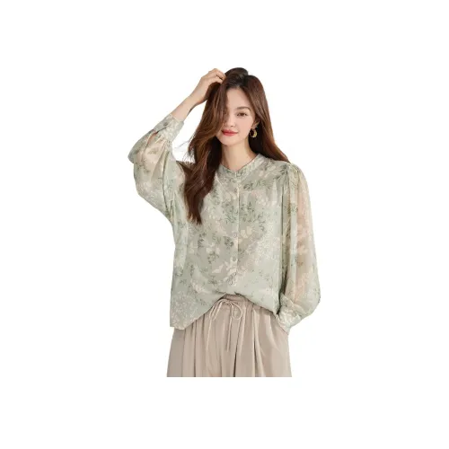 DKRVT Зеленый [Упаковка] Женские Рубашки