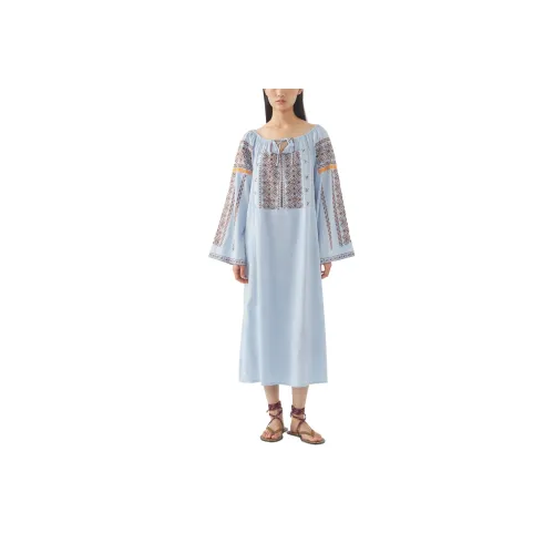 ANTIK BATIK Синий Женские Платья с длинным рукавом