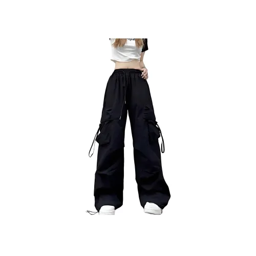 MUCCHIC Черные Женские Карго Брюки