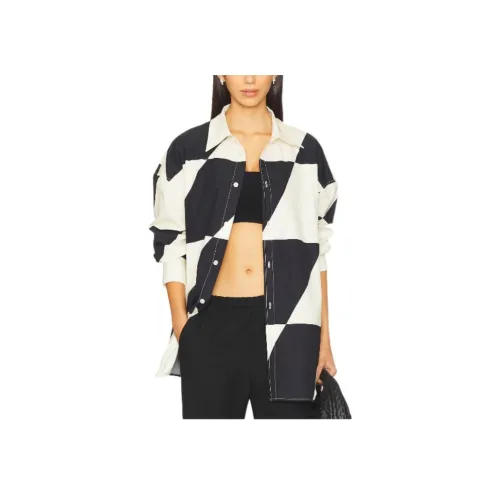 PRIVATE POLICY Черные Белые Женские Рубашки