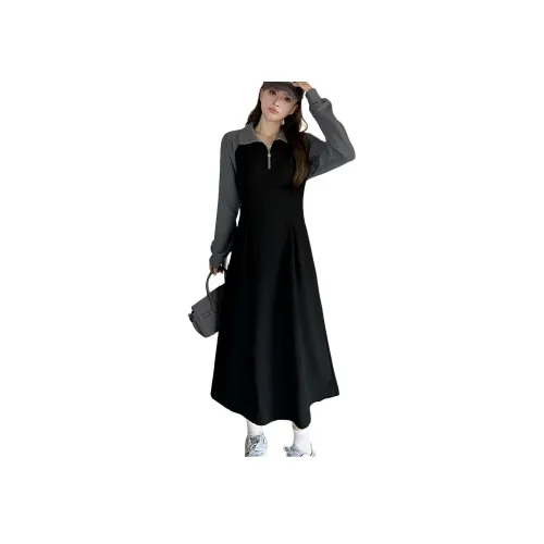 ENPofficial Длинное платье с длинными рукавами женское