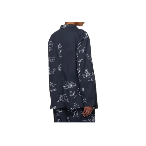Коллаборация Engineered Garments Морской Синий Мужской Деловой Костюм