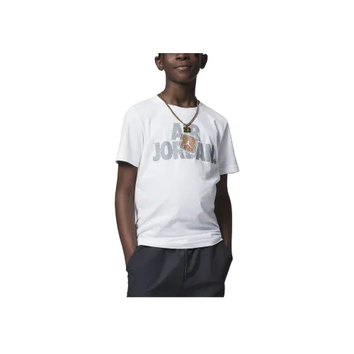 Джордан AJ3 Белый Kids T-рубашки