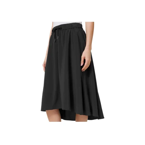 lululemon Time To Flounce Повседневная Длинная Юбка Женская Черная BLK