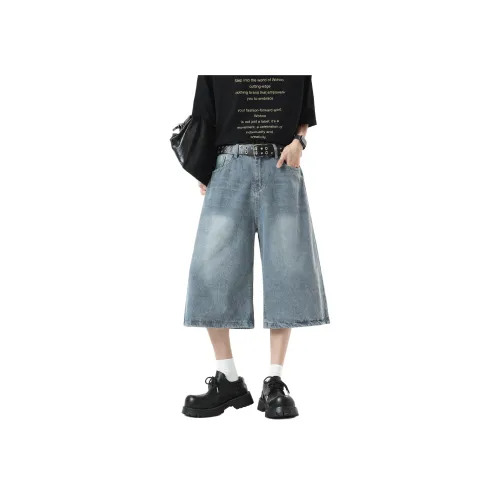 GOODHENLCE Синие унисекс джинсовые шорты