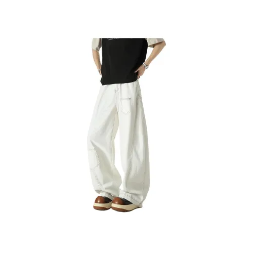 UOOHE Белые Унисекс Джинсы