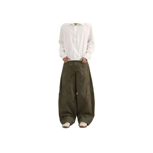 BAOMIKA H01 Армейский зеленый Унисекс Джинсы