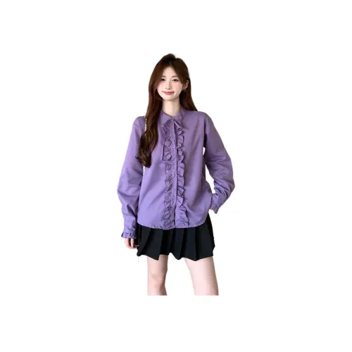 LAKESI Фиолетовые Женские Рубашки