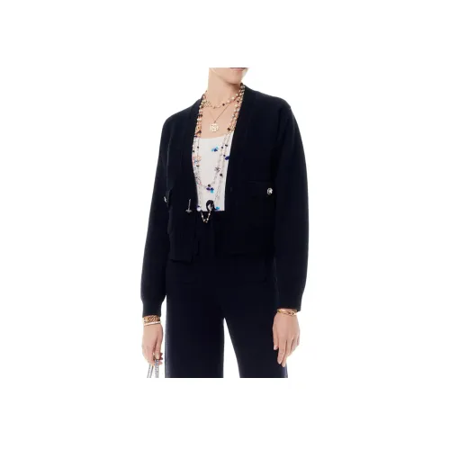 CHANEL Кашемир Свитер Женский Черный