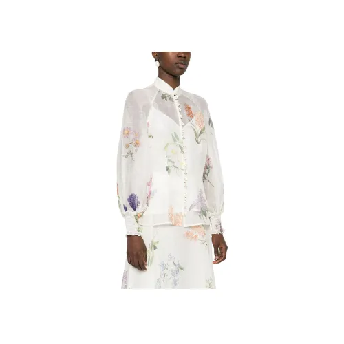 Zimmermann SS24 Рубашка Женская Белая