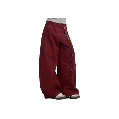 SINKACME Red Unisex Cargo Pants SINKACME Красный Унисекс Карго Брюки