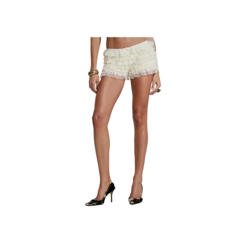 Jaded London Fatale Collection Повседневные шорты Женские Кремовые