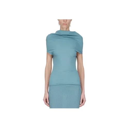 RICK OWENS совместный бренд RO Трикотаж Женский Светло-Синий