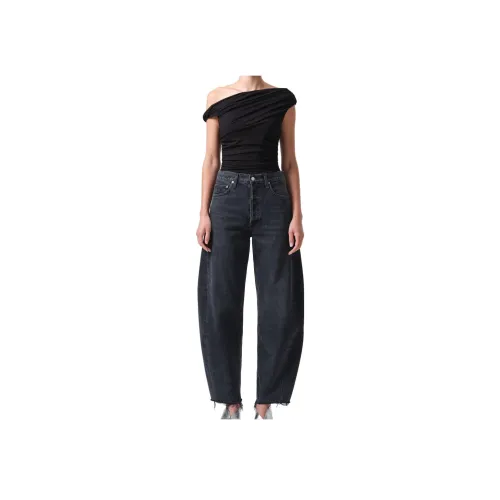 AGOLDE Женские Джинсы Черного Цвета