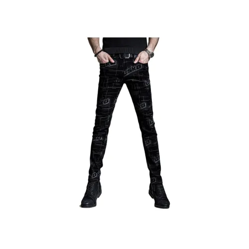 VUAS Черные Унисекс Джинсы