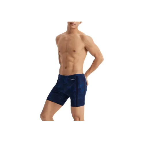 DECATHLON MID JAMMER 500 PARTICLE Темно-синие Плавательные шорты Мужские Синий Черный