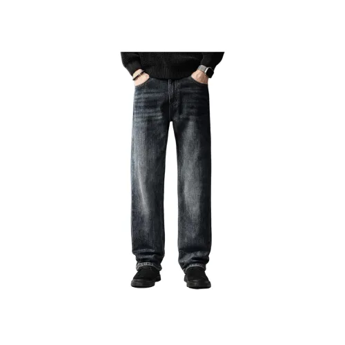 GUISE Синий Серый Унисекс Джинсы