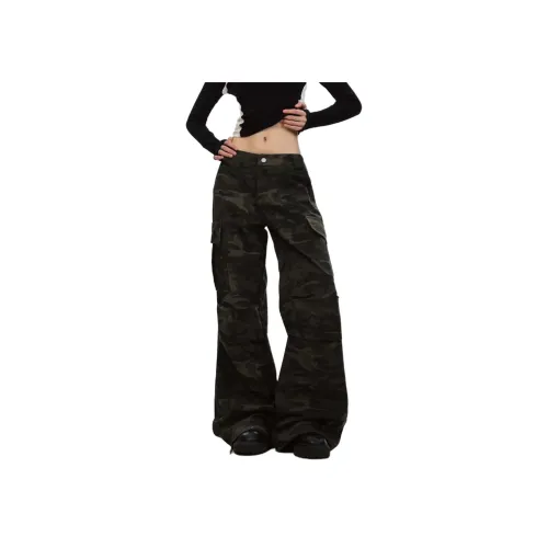 SINKACME Камуфляж Унисекс Карго Брюки