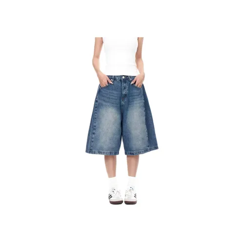 GEOGRE ALEX Blue Men's Denim Shorts GEOGRE ALEX Синий Мужские Джинсовые Шорты