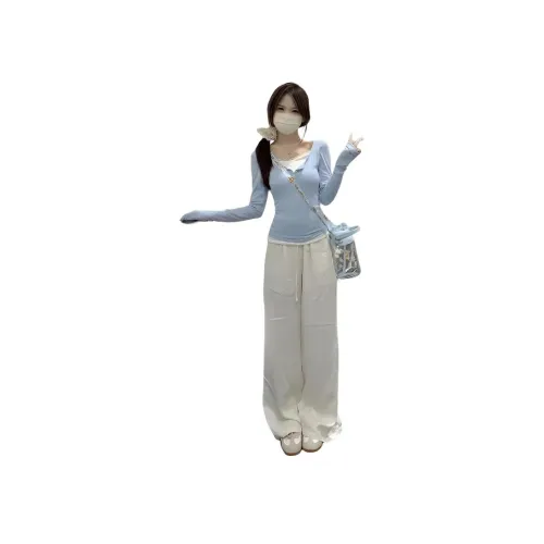 BVODE Синий Женские T-рубашки