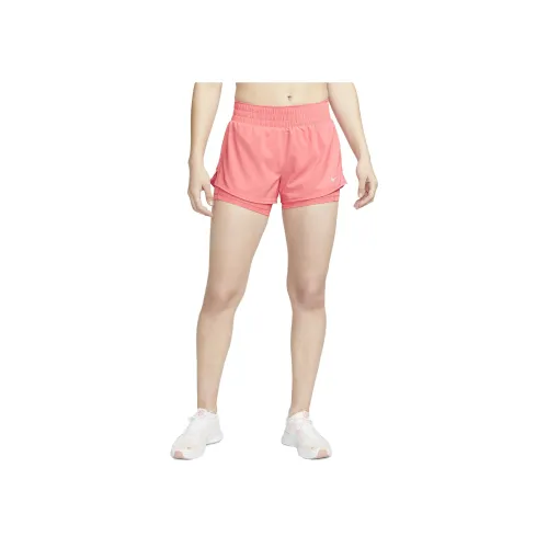 NIKE Океанический Коралловый Женские Спортивные Шорты