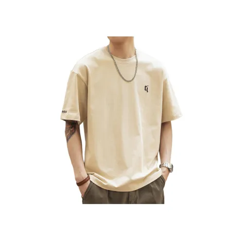 GELANLU Летняя футболка свободный крой унисекс