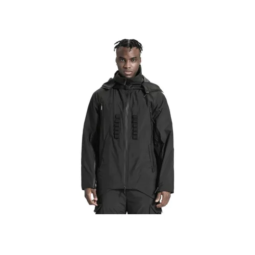 NORVINCY Однотонный Черный Воин Легкий Пуховик Унисекс