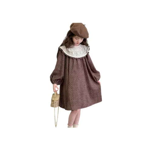 Aisina Коричневые Платья для школьниц