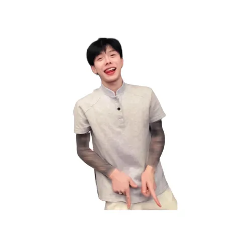 XUBAIHUO Светло-серый Унисекс Поло