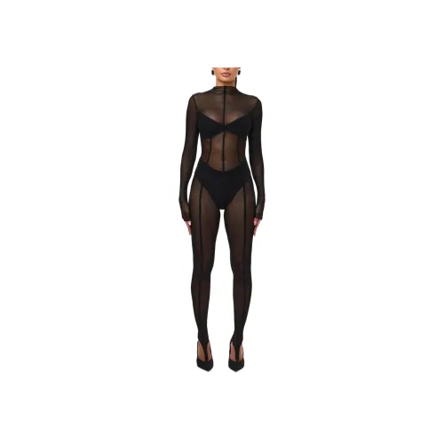 NAKED WARDROBE Черное женское боди