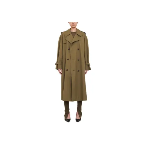 WARDROBE.NYC Оливково-зеленый Женский Тренч