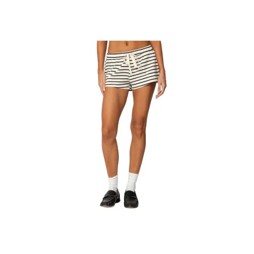 Edikted Jordyn Полосатый стиль с шнурком Шорты Повседневные шорты Женские