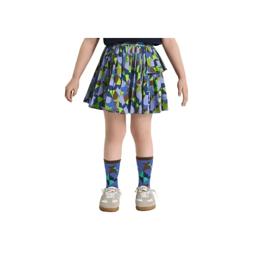 Woobaby Юбка SS25 Персик Aura Электрический Волна Синий Children Возраст 3-7 лет