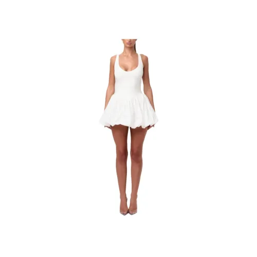 NAKED WARDROBE Белые Женские Платья без рукавов