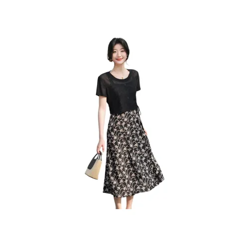 Like The Age Of Water Комплект с юбкой Женские Черный