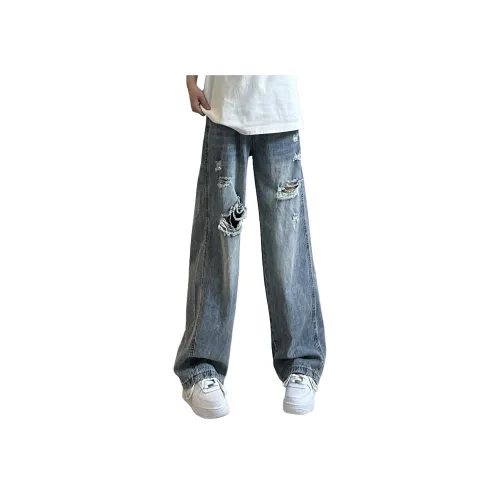 DEAR BETSY Светло-синие унисекс джинсы