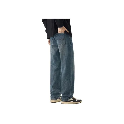 FAIRWHALE Blue Unisex Jeans