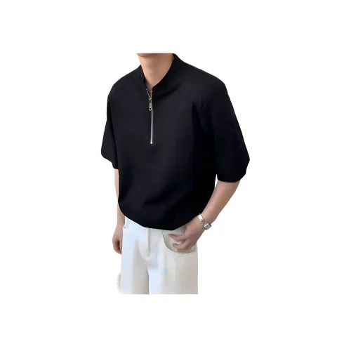 Wooden Rabbit Повседневный Универсальный Модный Деконструкция Дизайн Премиум Simple Модный Принт Длина рукава (длина в длину) Sleeved Мужской