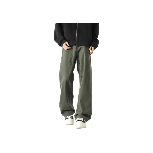 FAKE VINTAGE Повседневные брюки Унисекс Армейский зеленый