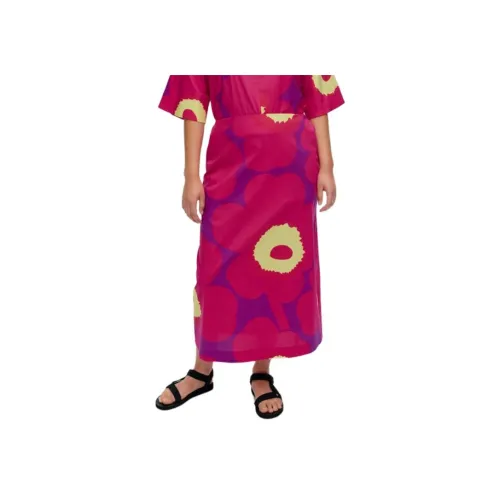 MARIMEKKO Розовые Женские Повседневные Длинные Юбки