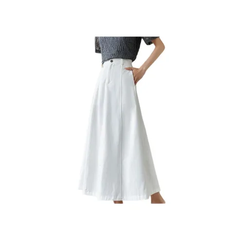 OUNIXUE Лето Повседневный Длинный Юбка Женские