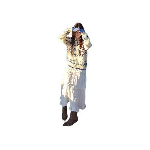 BVODE Синий с Белым Lettering Женский Трикотаж