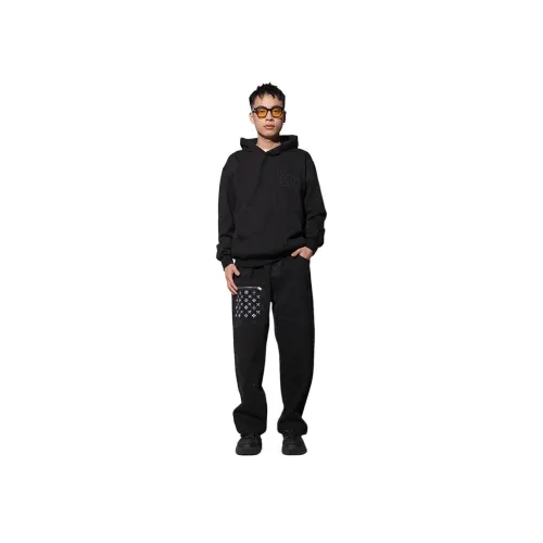 LOAD MIND Черные Унисекс Джинсы