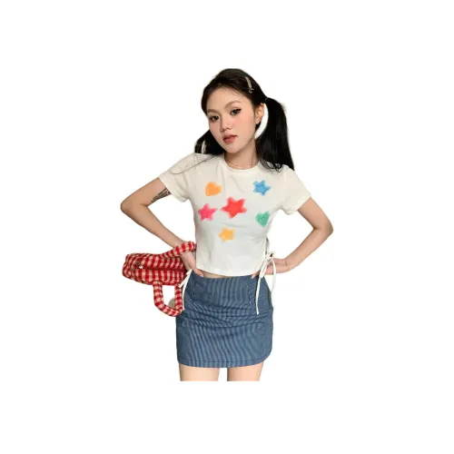 MINETTE Звезды Tee Женские Футболки