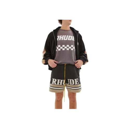 RHUDE Черные Мужские Повседневные Шорты
