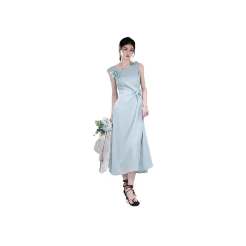 MORii Cold Brew Бирюзовый Женские Платья без рукавов