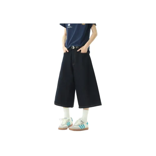 W7H1 Унисекс Джинсовые Шорты