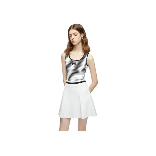 JORYAweekend SS24 Майка Женская Черно-Белая Полосатая