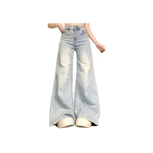 FOREST LIBRARY Светло-синие Женские Джинсы