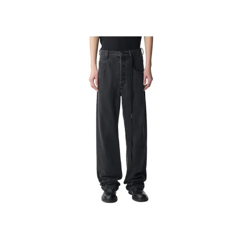 Ann Demeulemeester Черные Мужские Джинсы